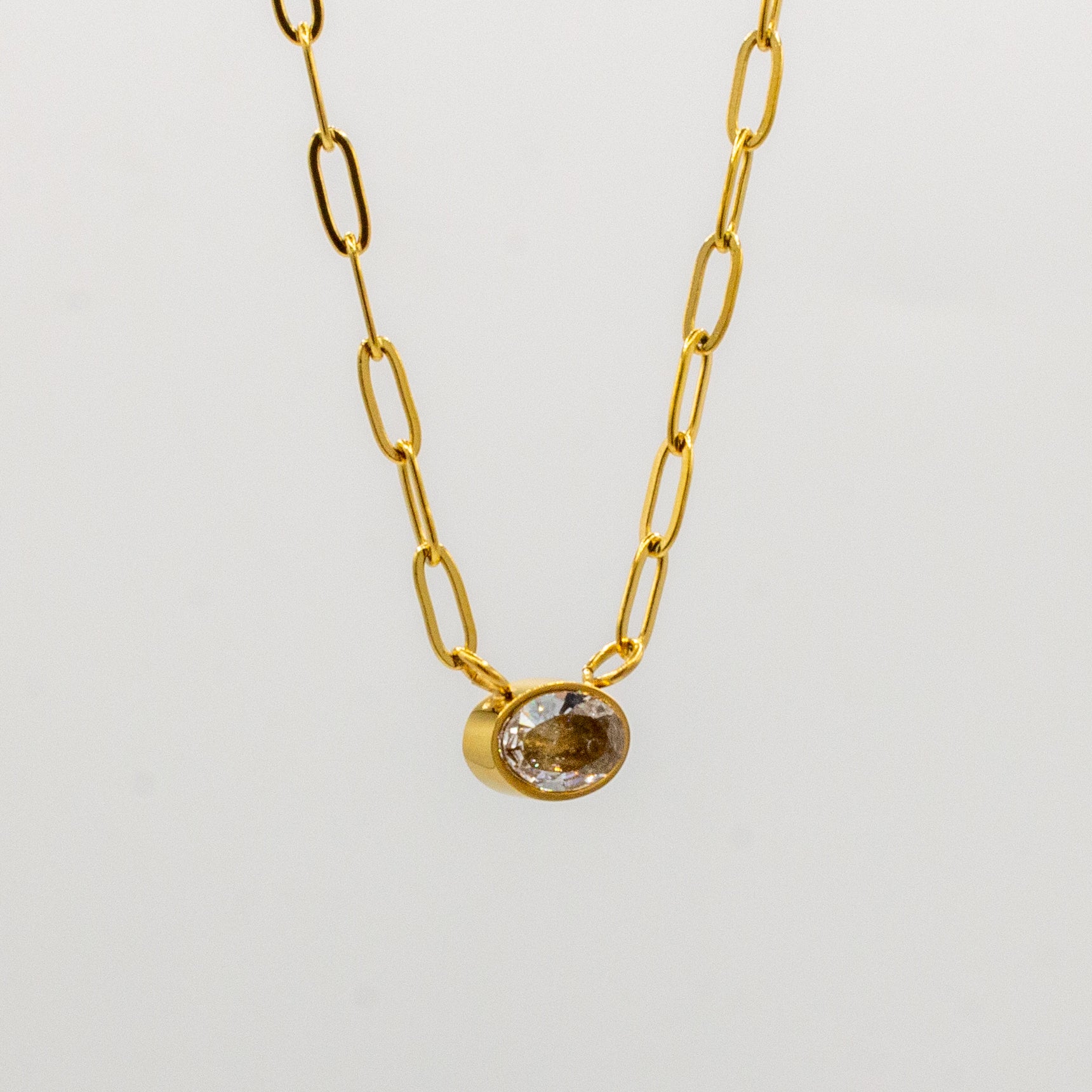 Oval Jewel Necklace