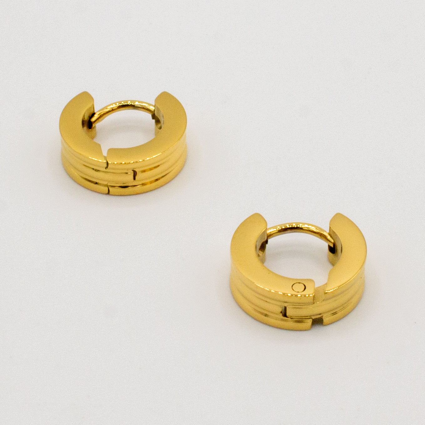 Triple Layer Golden Earrings