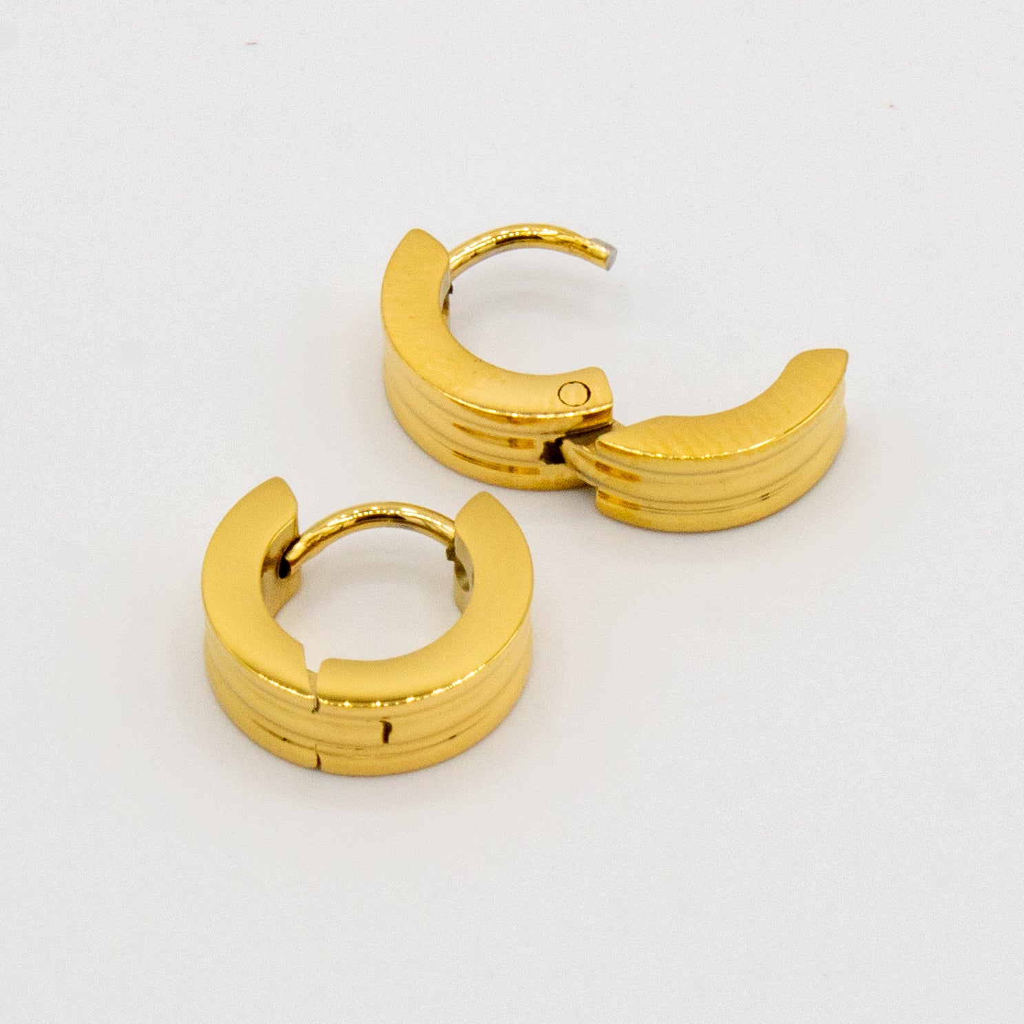 Triple Layer Golden Earrings