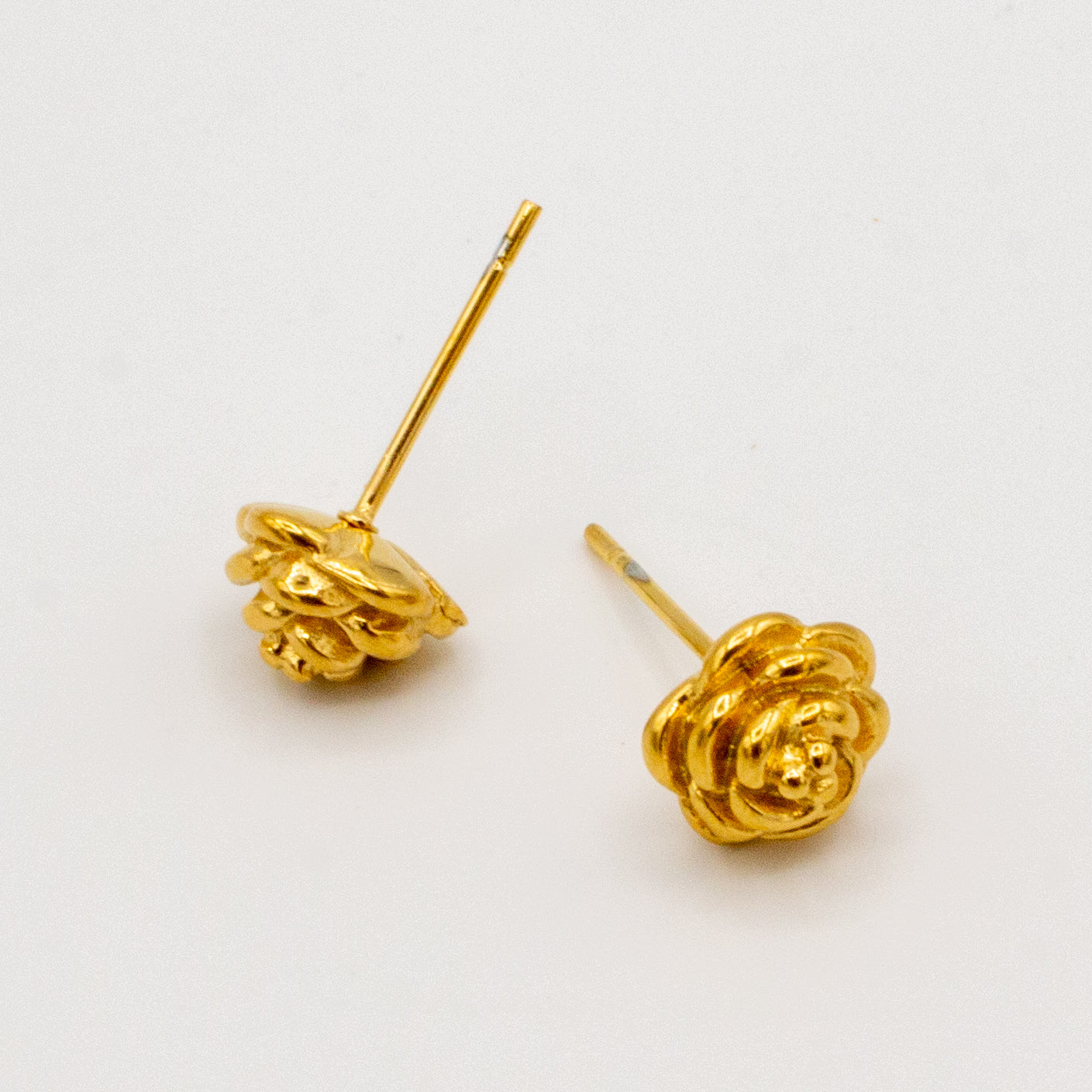 Golden Flower Studs