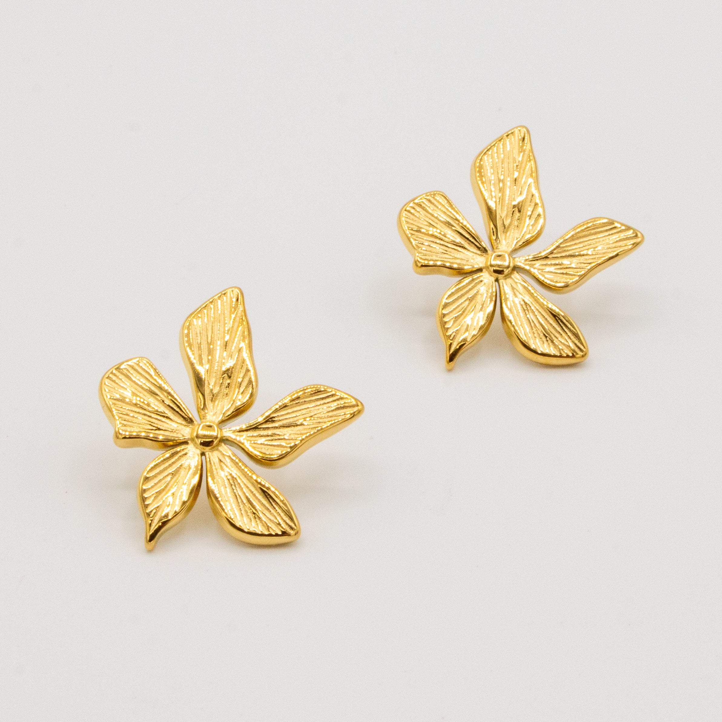 Golden Flower Earrings