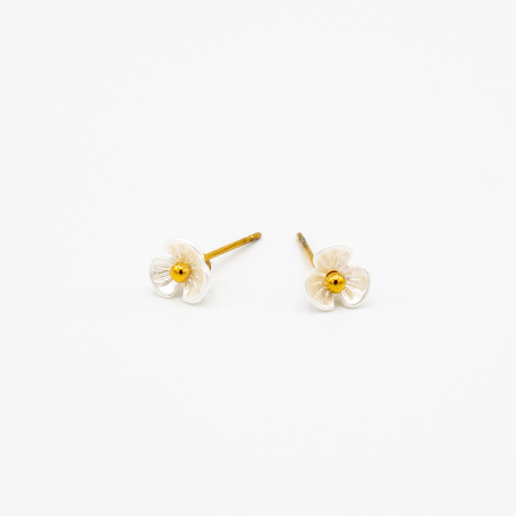 Shell Flower Studs