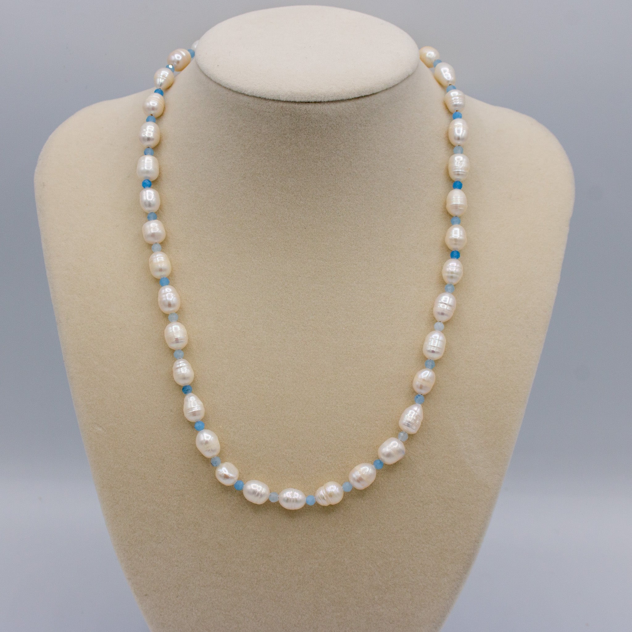 Aquamarine & Pearl Necklace