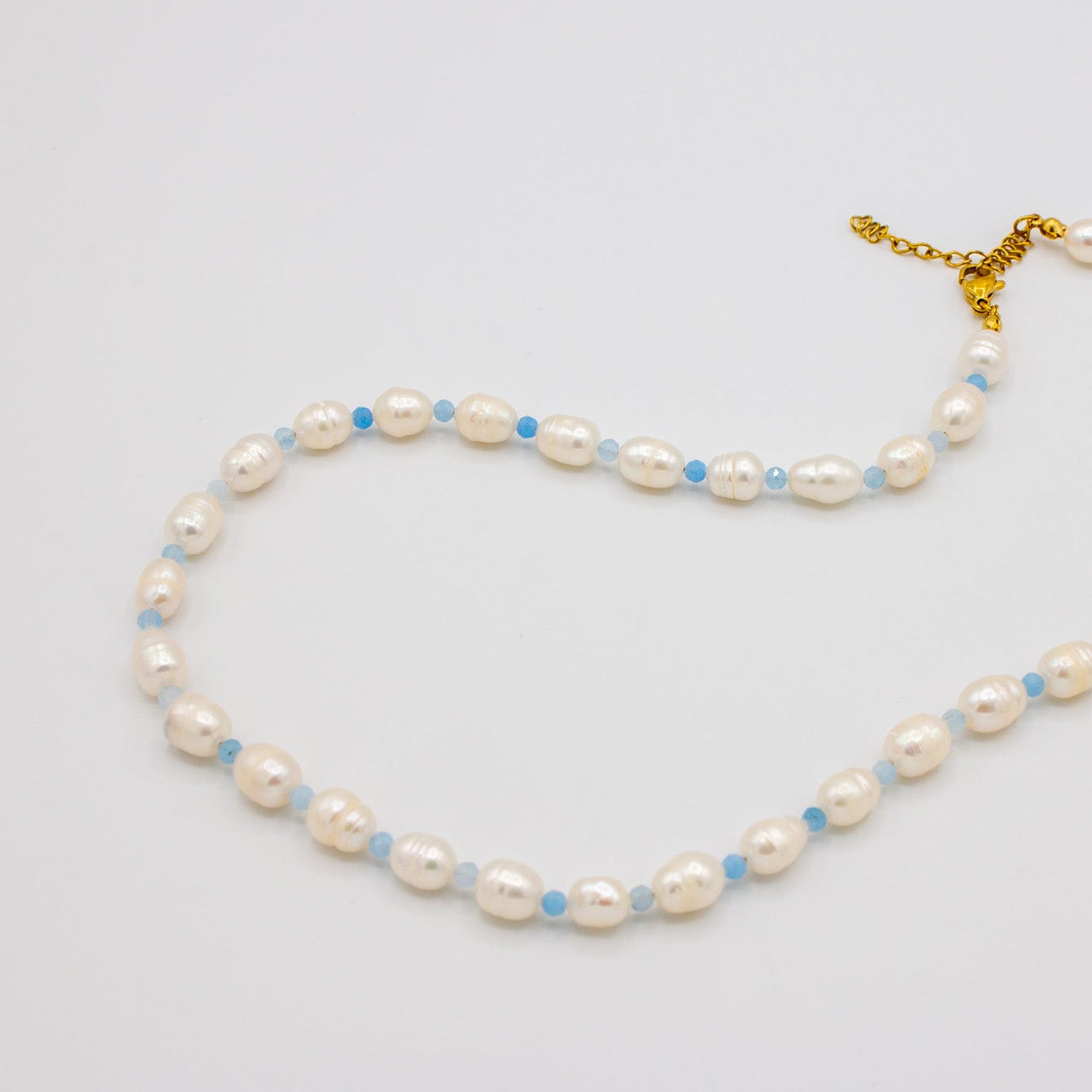 Aquamarine & Pearl Necklace