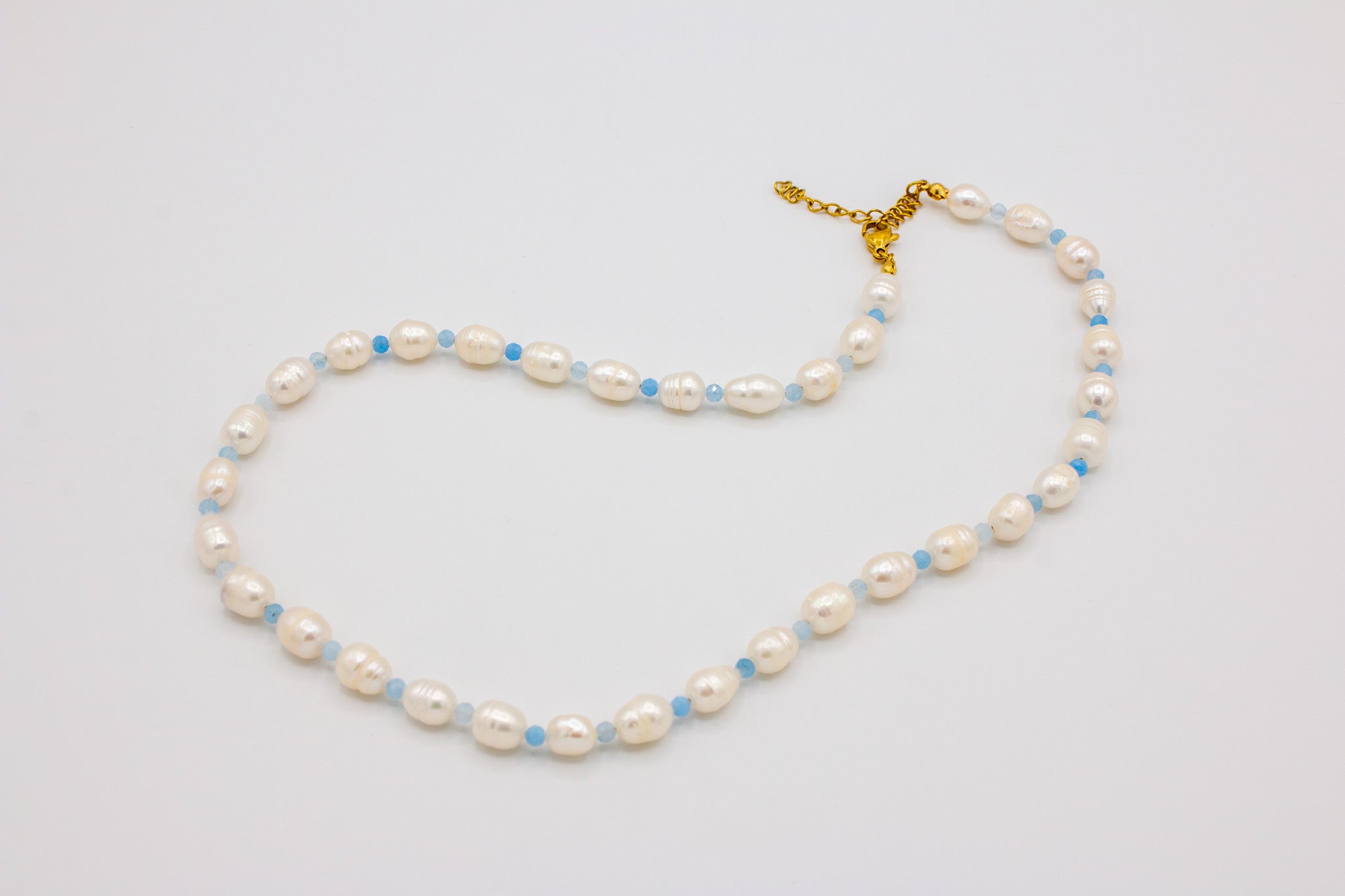 Aquamarine & Pearl Necklace