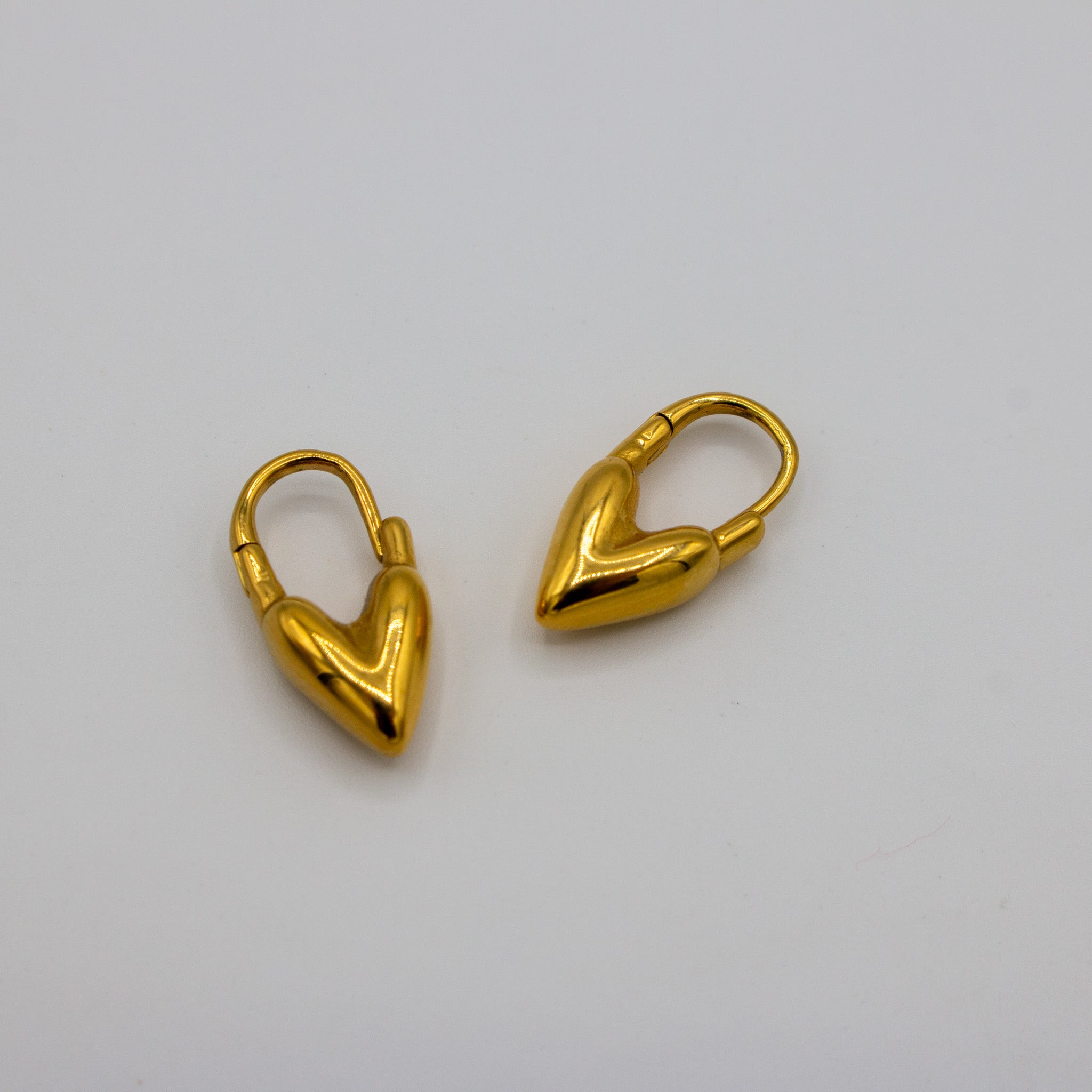 Heart Dangle Hoop