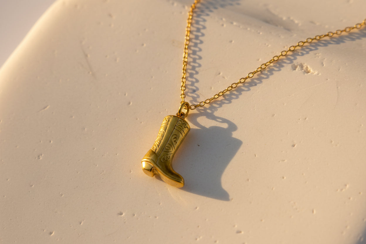 Cowboy Boot Necklace Y'all
