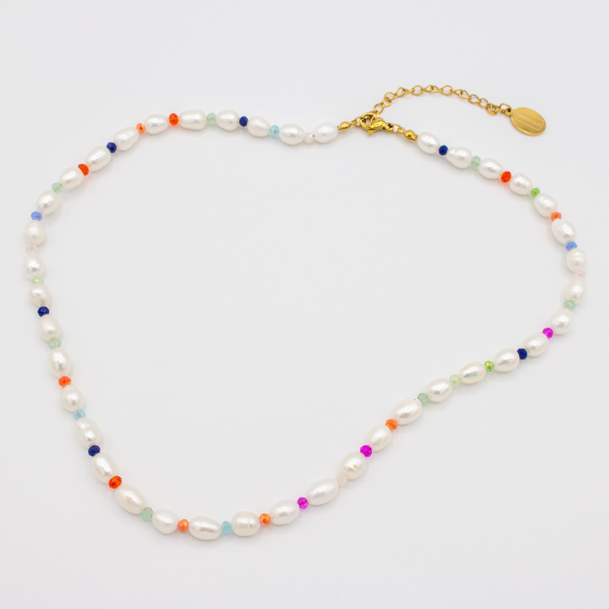 Smaller Pearl & Bead Necklace
