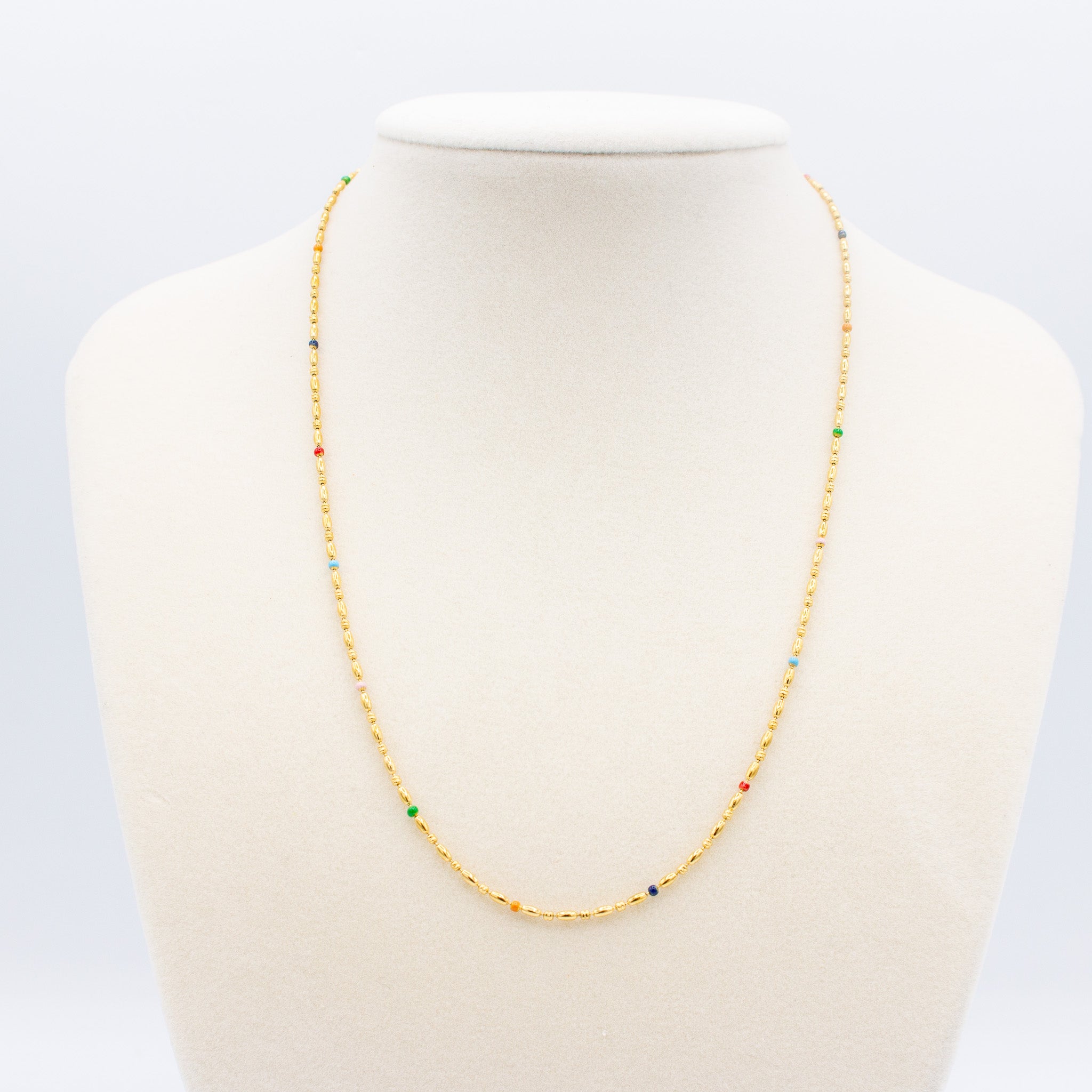 Dainty Colorful and Gold Necklace