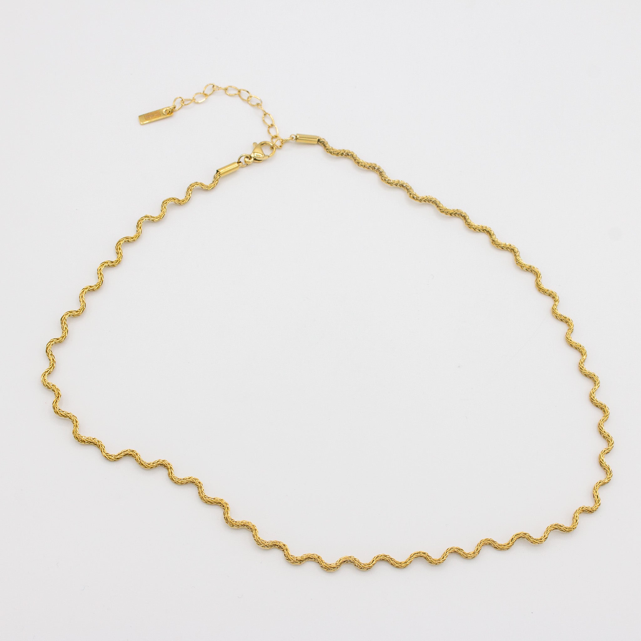Wavy Gold Necklace
