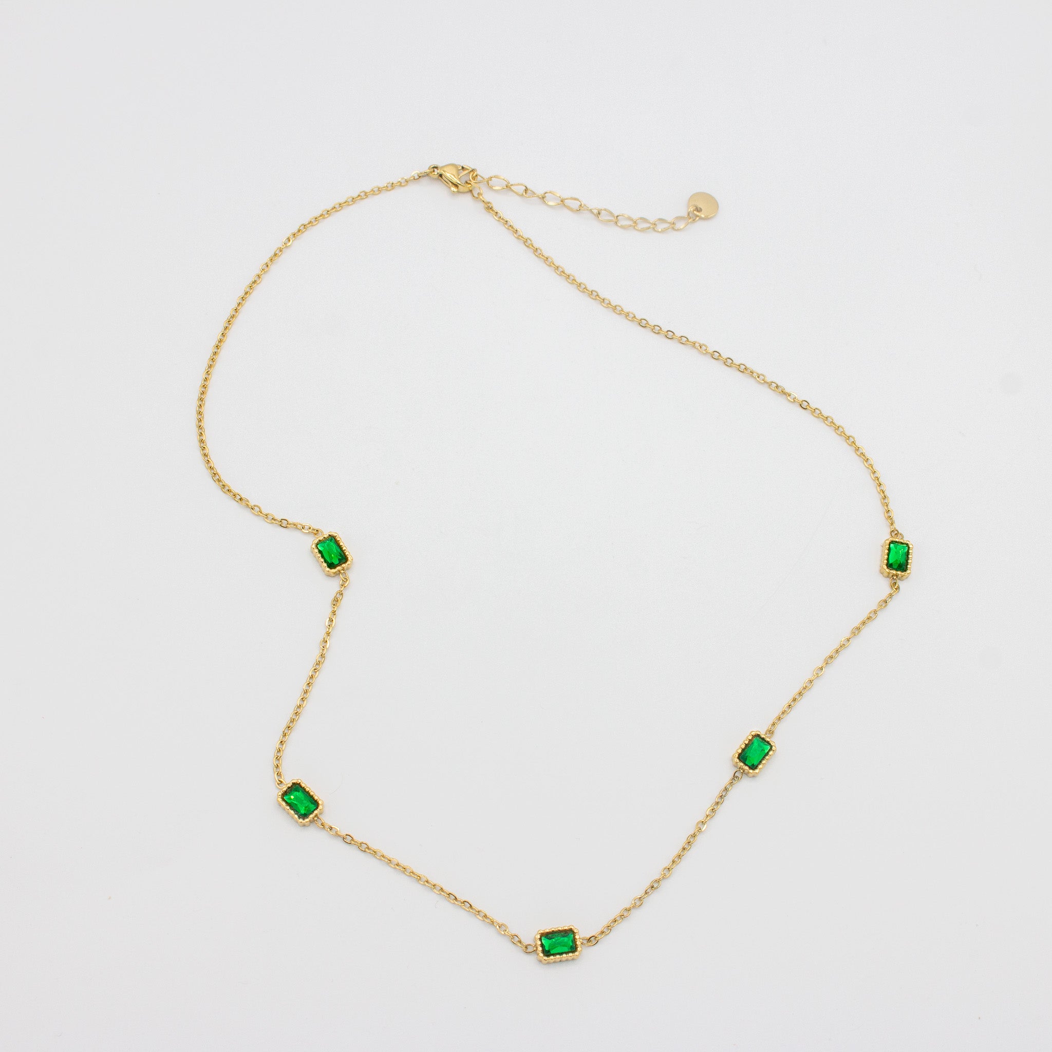 Classic Emerald Stone Necklace