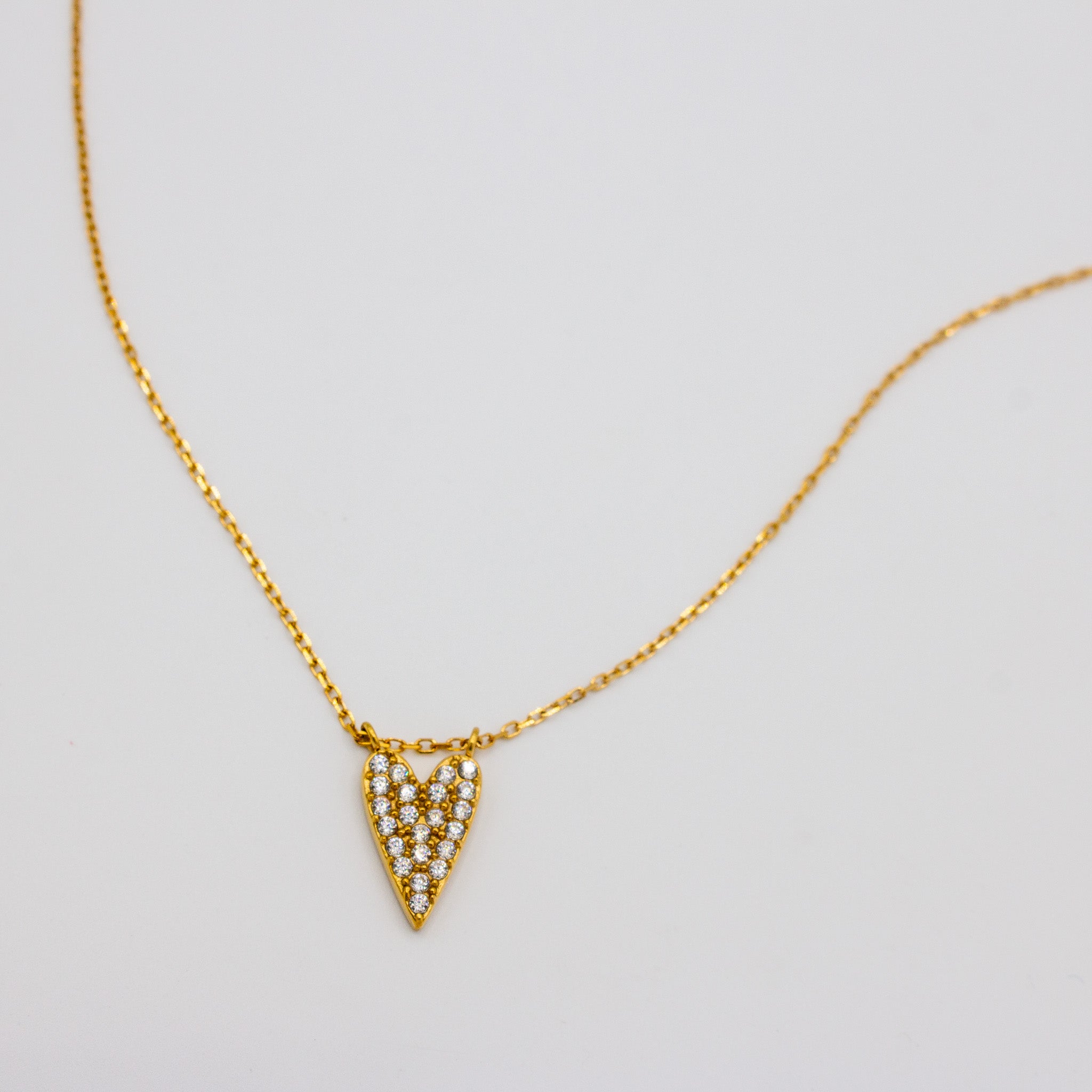 Dainty Pave CZ + Smooth Necklace