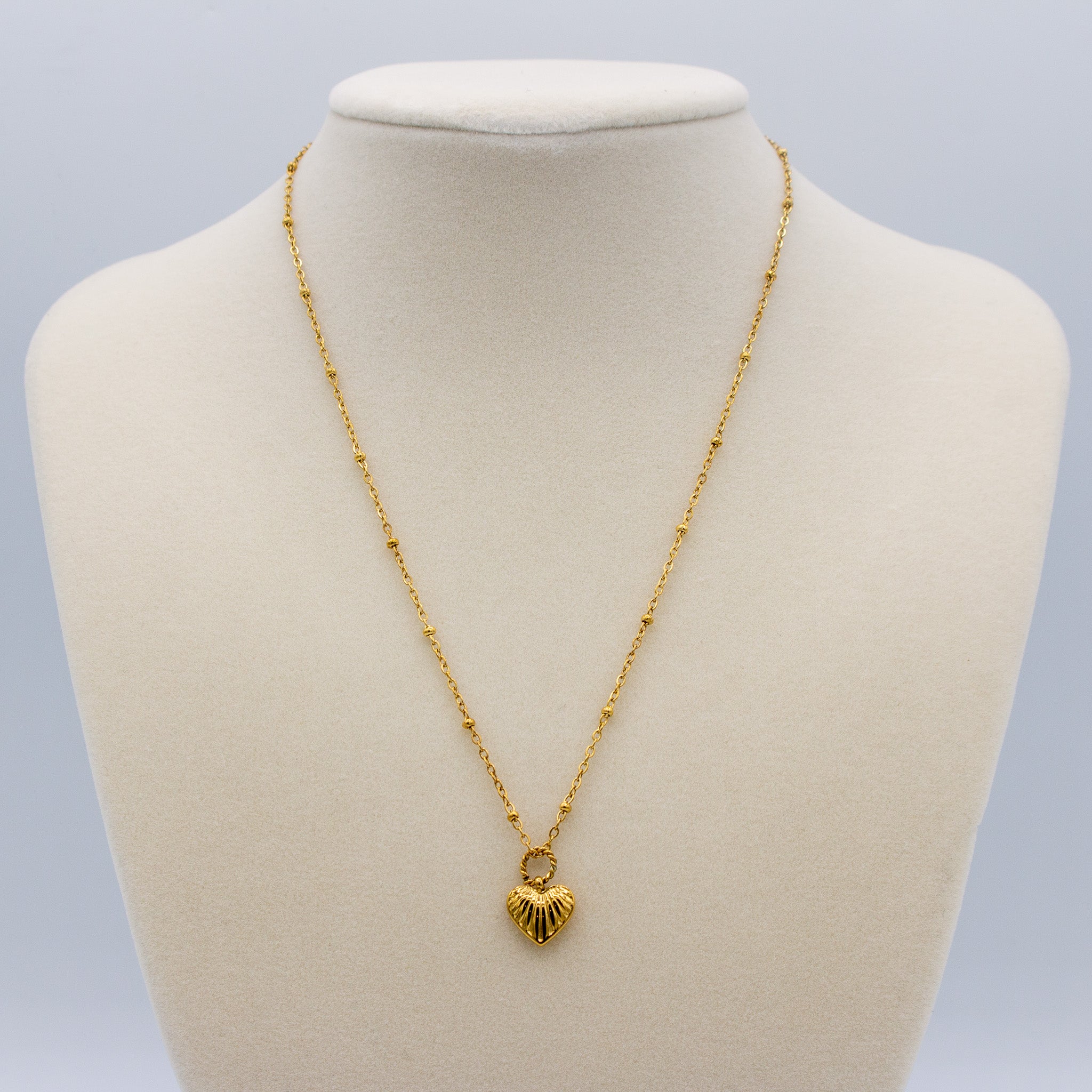 Dainty Braided Heart Necklace