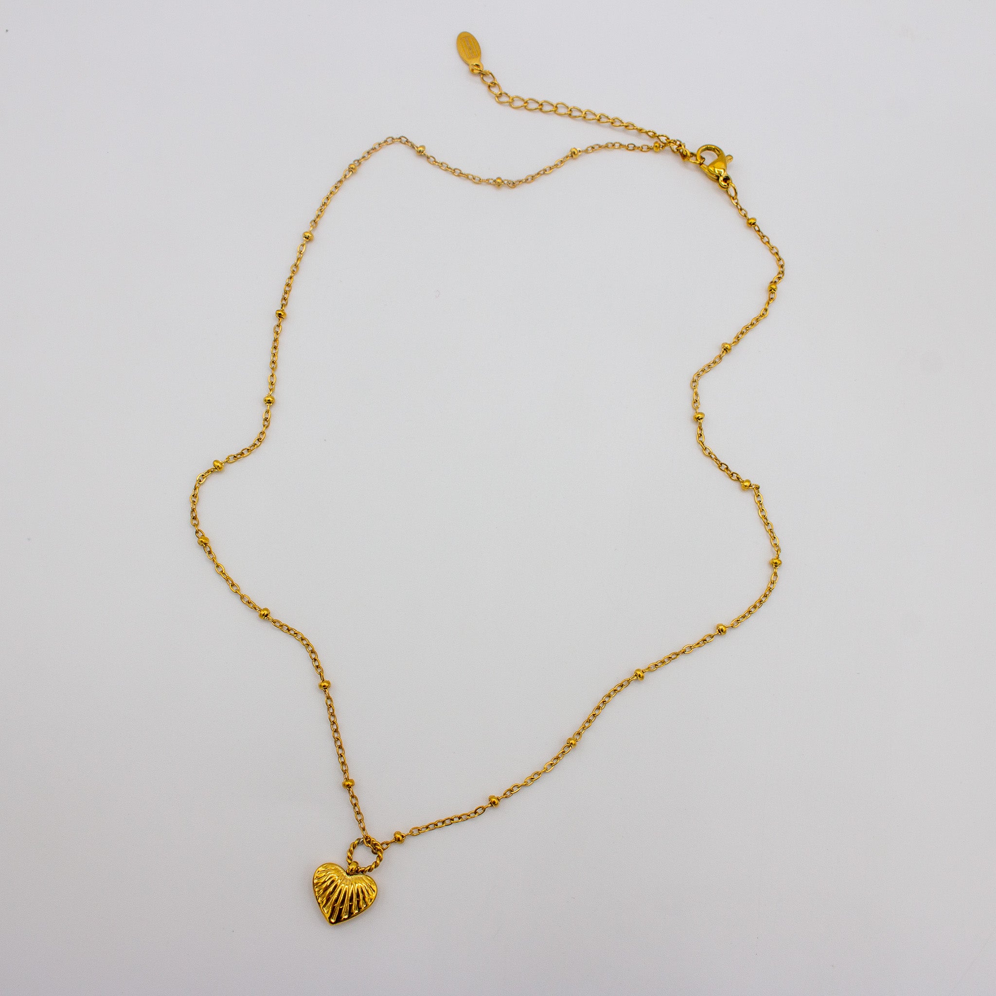 Dainty Braided Heart Necklace