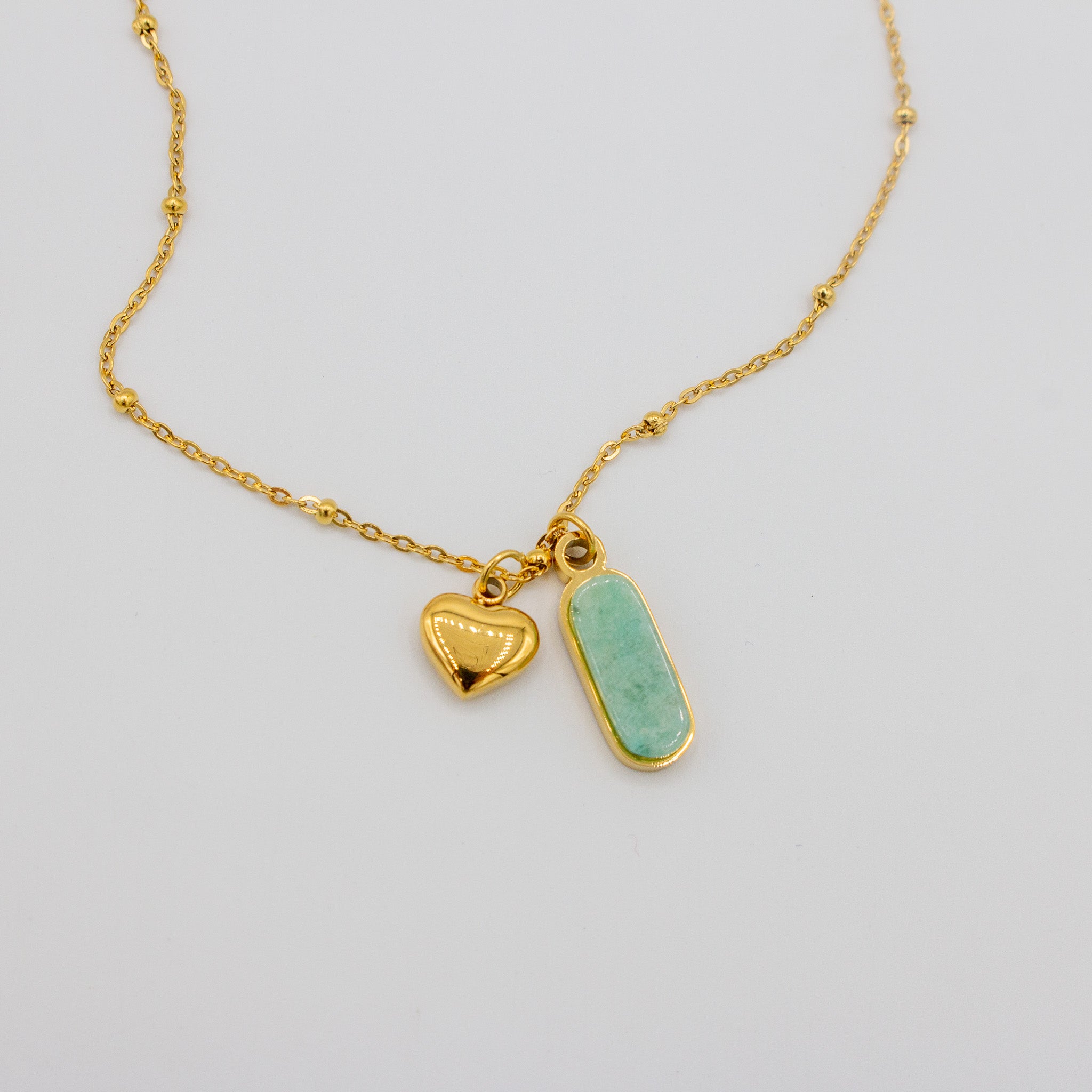 Jade with Heart Necklace