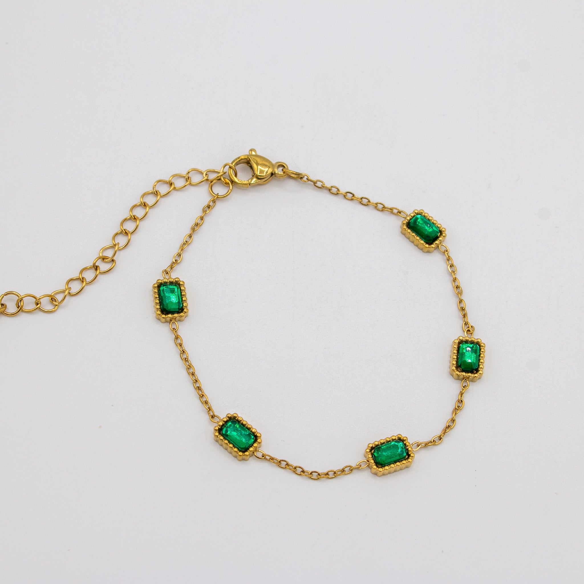Classic Emerald Cz Bracelet