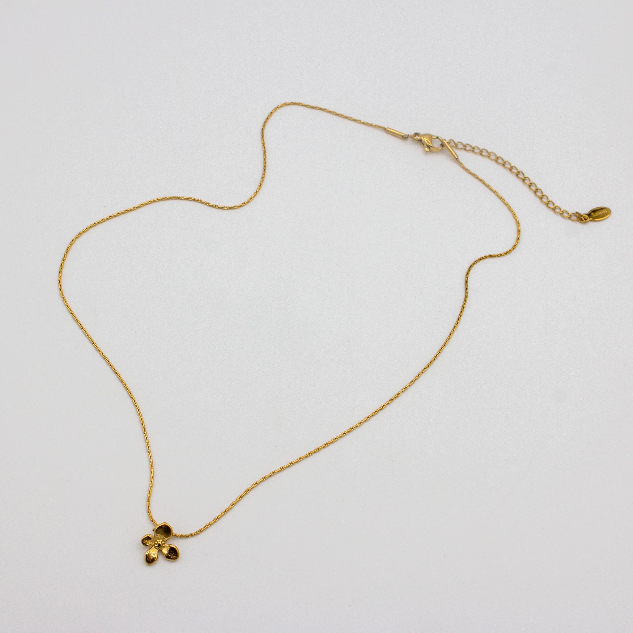 Mini Flower Charm Necklace