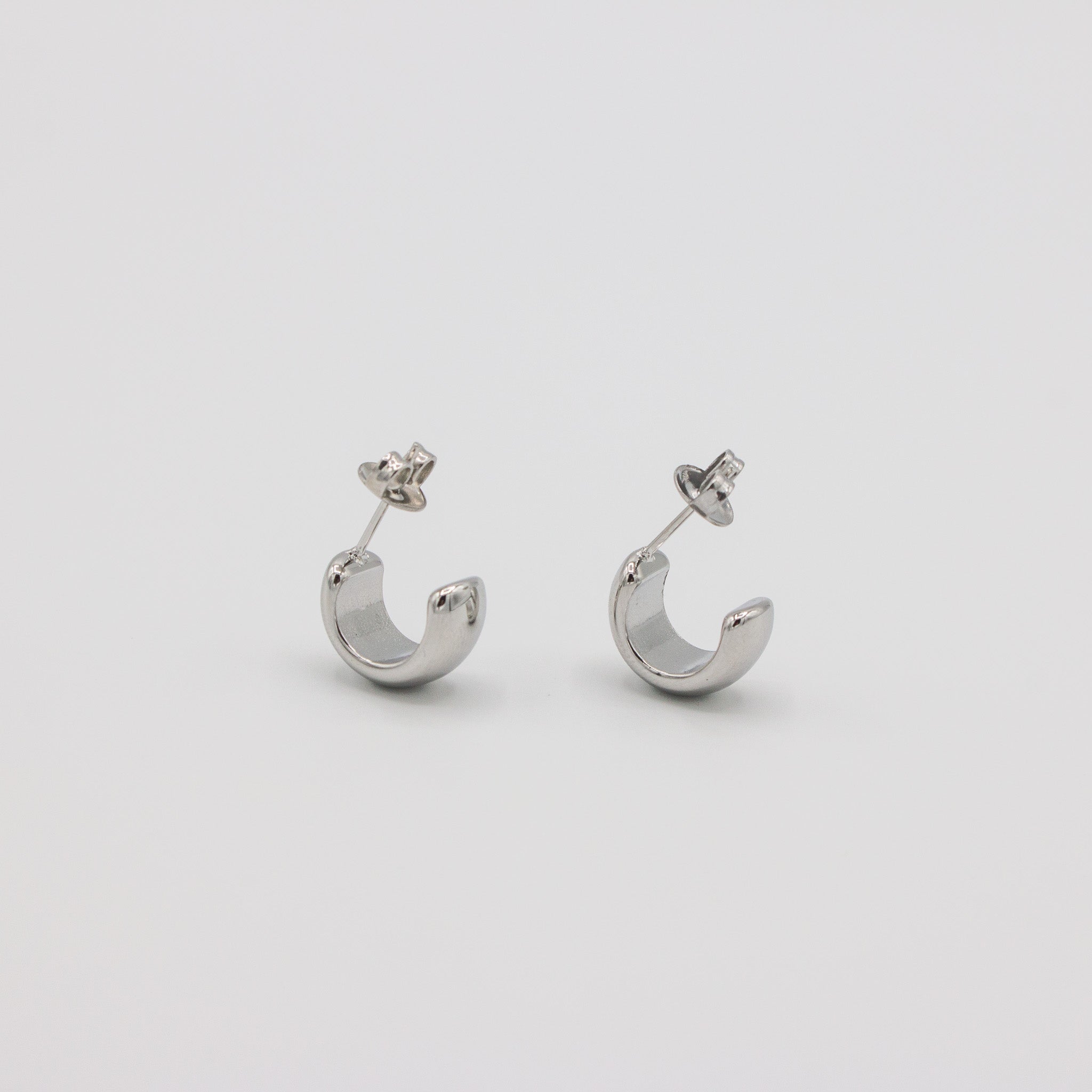 Silver Chunky Hoop