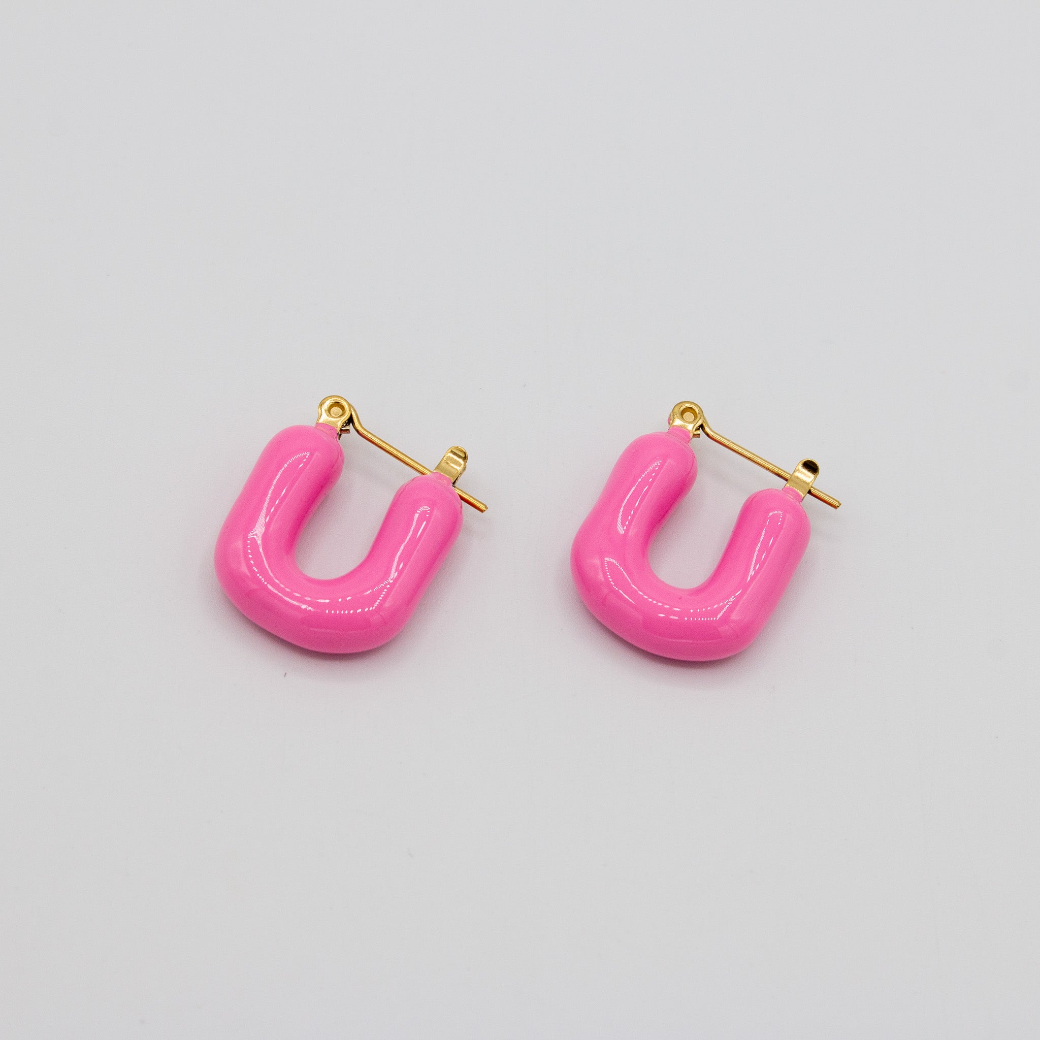 Pink U Earrings