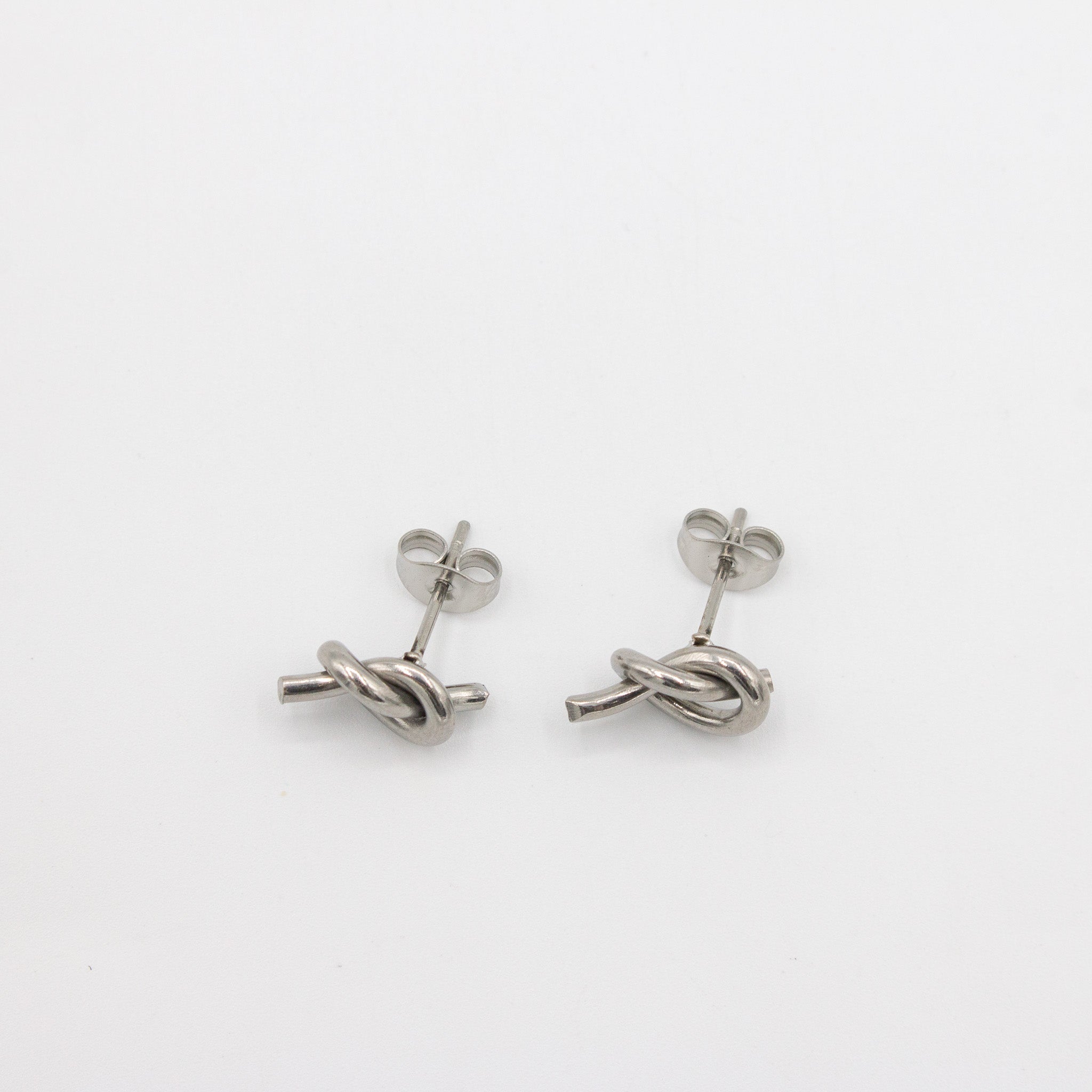 Silver Knot Studs