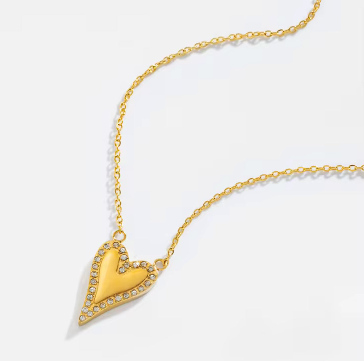Cz Heart Necklace