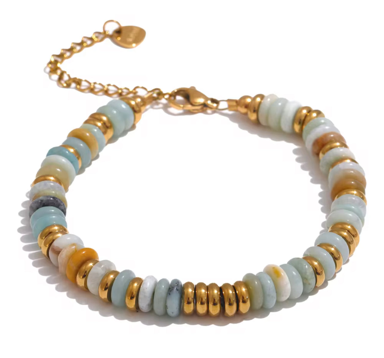 Coastal Gold Beaded Bracelet